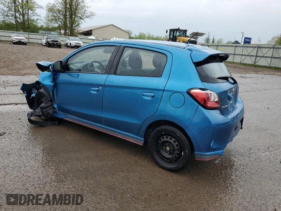 2021 Mitsubishi Mirage ES с VIN ML32AUHJ8MH000557, выставлен на аукционе Copart как лот 56660735 с пробегом 85 171 миль миль и Списание • Salvage title. История ставок и продаж доступна на DreamBid. Изображение 2.