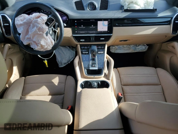 2023 Porsche Cayenne with VIN WP1AA2AY9PDA05586, listed as a Copart auction lot 54683355 with 11,370 mi miles and Salvage title. Bid and sale history available at DreamBid. Image 8.