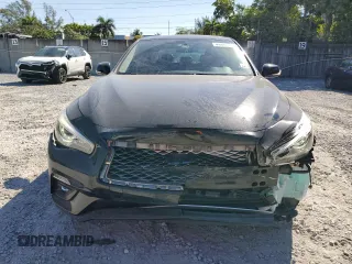 2021 Infiniti Q50 Pure with VIN JN1EV7AP1MM701174, listed as a Copart auction lot 49970925 with 68,668 mi miles and Non Repairable. Bid and sale history available at DreamBid. Image 5.
