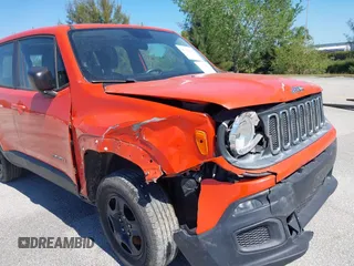 2016 Jeep Renegade Sport with VIN ZACCJBAT1GPD65015, listed as a IAAI auction lot 41435282 with 150,912 mi miles and . Bid and sale history available at DreamBid. Image 6.