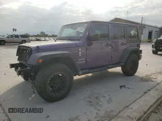 2018 Jeep Wrangler JK Unlimited Sport S with VIN 1C4BJWDG7JL907716, listed as a Copart auction lot 82162494 with 64,279 mi miles and Salvage Title. Bid and sale history available at carsss.com. Image 1.