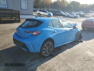 2021 Toyota Corolla Hatchback XSE with VIN JTNA4MBE1M3126859, listed as a Copart auction lot 75822304 with 0 mi miles and Salvage Title. Bid and sale history available at carsss.com. Image 3.