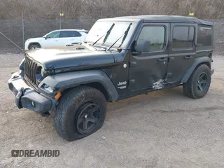 2020 Jeep Wrangler Unlimited Sport S with VIN 1C4HJXDG5LW189584, listed as a IAAI auction lot 41738928 with 75,948 mi miles and . Bid and sale history available at DreamBid. Image 18.