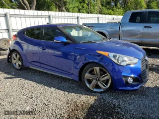 2013 Hyundai Veloster Turbo w/Black Int with VIN KMHTC6AE4DU101263, listed as a Copart auction lot 51731785 with 97,341 mi miles and Non Repairable. Bid and sale history available at carsss.com. Image 4.