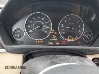 2014 BMW 3 Series 328i with VIN WBA3C1C50EK116423, listed as a Copart auction lot 61422515 with 166,006 mi miles and Salvage title. Bid and sale history available at DreamBid. Image 9.