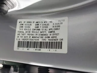 2014 Honda Accord LX with VIN 1HGCR2F37EA074244, listed as a IAAI auction lot 41749915 with 83,916 mi miles and . Bid and sale history available at carsss.com. Image 9.