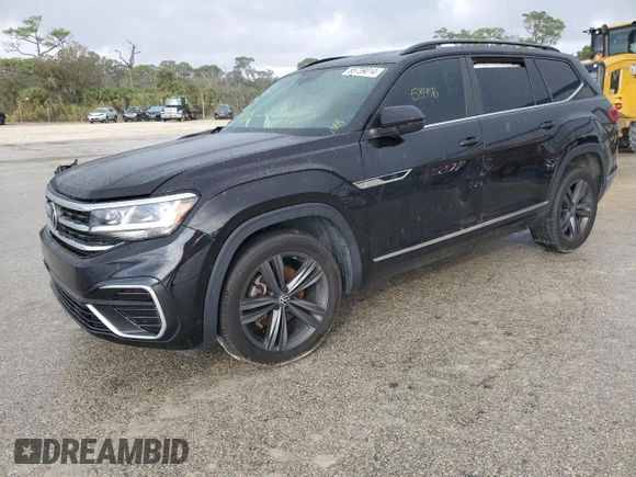 2021 Volkswagen Atlas SE with VIN 1V2PR2CA2MC516125, listed as a Copart auction lot 85739014 with 58,976 mi miles and Non repairable. Bid and sale history available at DreamBid. Image 1.