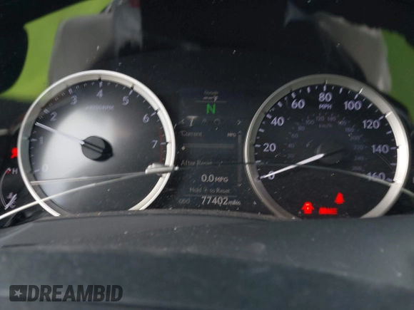 2014 Lexus IS 250 with VIN JTHCF1D27E5004665, listed as a IAAI auction lot 41929412 with 77,402 mi miles and . Bid and sale history available at DreamBid. Image 7.