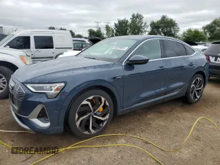 2020 Audi e-tron Sportback Prestige with VIN WA13ABGE0LB034806, listed as a Copart auction lot 63249024 with 52,616 mi miles and Salvage title. Bid and sale history available at DreamBid. Image 1.
