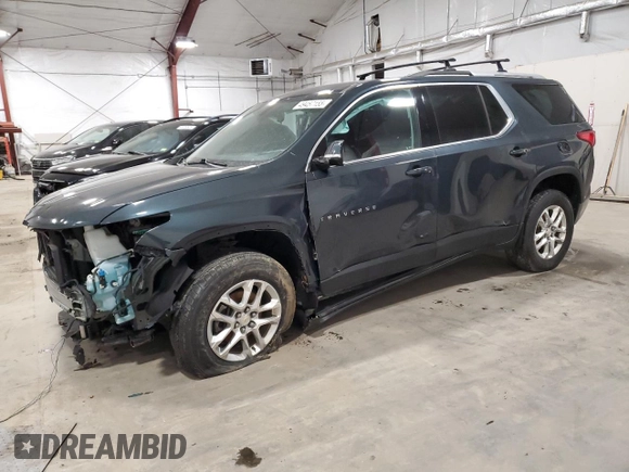 2018 Chevrolet Traverse LT Cloth with VIN 1GNEVGKW2JJ231714, listed as a Copart auction lot 49457155 with 143,635 mi miles and Salvage Title. Bid and sale history available at DreamBid. Image 1.