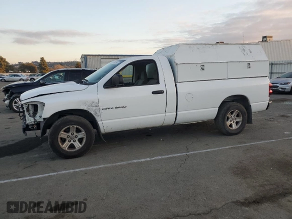 2007 Dodge 1500 SLT with VIN 1D7HA16P57J625174, listed as a Copart auction lot 88729685 with 260,745 mi miles and Salvage Title. Bid and sale history available at DreamBid. Image 1.