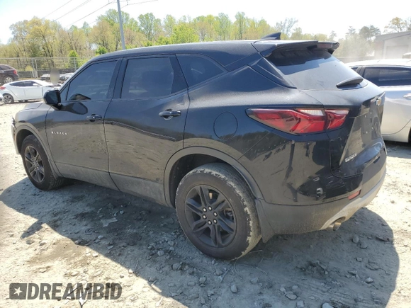 2020 Chevrolet Blazer LT with VIN 3GNKBCRS1LS618635, listed as a Copart auction lot 53455835 with 60,227 mi miles and Salvage title. Bid and sale history available at DreamBid. Image 2.