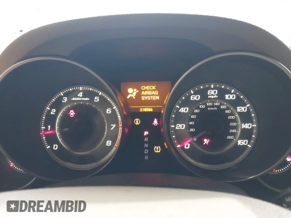 2010 Acura MDX with VIN 2HNYD2H26AH503810, listed as a IAAI auction lot 41623574 with 218,586 mi miles. Bid and sale history available at carsss.com. Image 7.