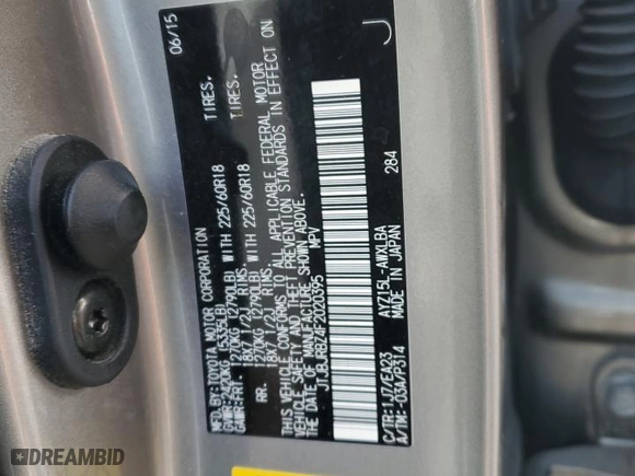 2015 Lexus NX 300h with VIN JTJBJRBZ4F2020395, listed as a Copart auction lot 43951295 with 0 miles and Salvage Title. Bid and sale history available at carsss.com. Image 12.