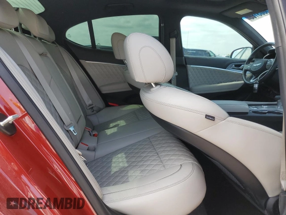 2022 Genesis G70 3.3T z VIN KMTG54TE2NU100889, wystawiony jako Copart lot #55805165 z przebiegiem 30 770 mil mil oraz Szkoda całkowita • Salvage title. Historia ofert i sprzedaży dostępna na DreamBid. Obrazek 10.