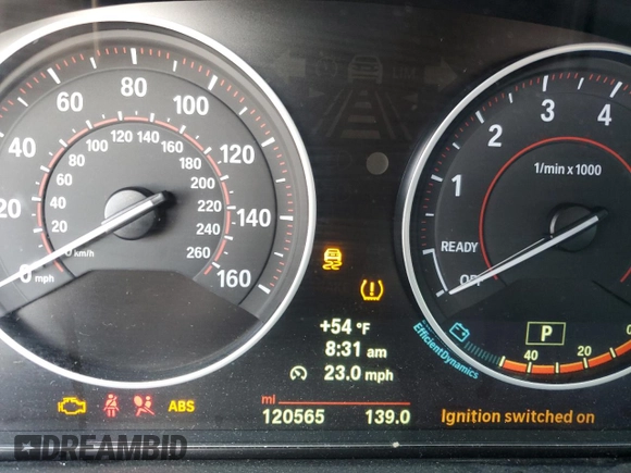 2014 BMW 3 Series 335i xDrive with VIN WBA3B9C58EP458979, listed as a Copart auction lot 53272855 with 120,565 mi miles and Salvage title. Bid and sale history available at DreamBid. Image 9.
