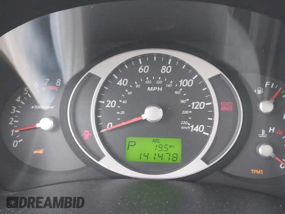 2007 Hyundai Tucson SE with VIN KM8JN12D27U606152, listed as a IAAI auction lot 41465051 with 141,478 mi miles. Bid and sale history available at carsss.com. Image 7.
