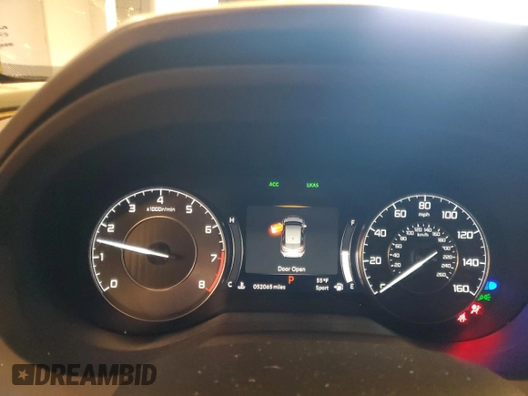 2021 Acura RDX w/Advance Package with VIN 5J8TC2H79ML030976, listed as a Copart auction lot 78043904 with 52,065 mi miles and Salvage Title. Bid and sale history available at carsss.com. Image 9.