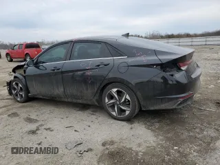 2021 Hyundai Elantra Limited with VIN 5NPLP4AG1MH029012, listed as a Copart auction lot 47179685 with 57,045 mi miles and Salvage Title. Bid and sale history available at DreamBid. Image 2.