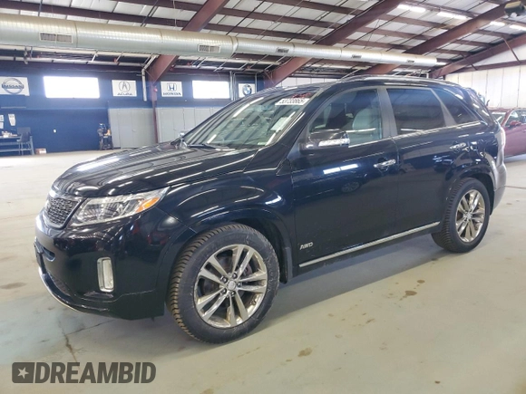 2014 Kia Sorento SX with VIN 5XYKWDA78EG521642, listed as a Copart auction lot 53733865 with 105,619 mi miles and Clean Title. Bid and sale history available at carsss.com. Image 1.