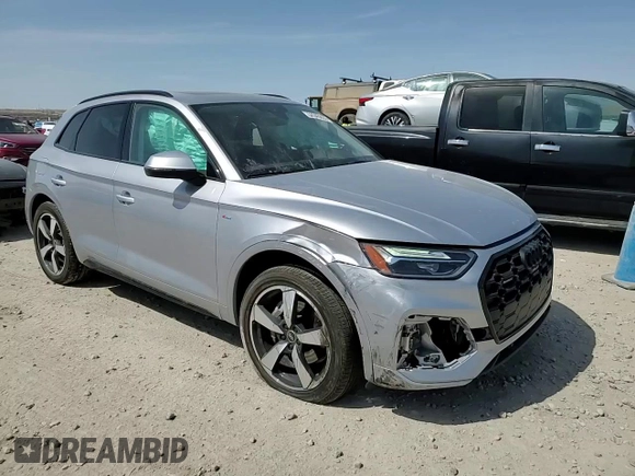 2023 Audi Q5 S line Premium Plus with VIN WA1EAAFY6P2097705, listed as a Copart auction lot 52345055 with 22,894 mi miles and Salvage title. Bid and sale history available at DreamBid. Image 10.