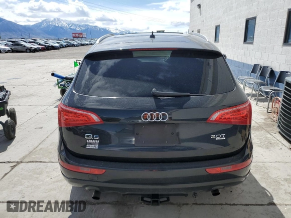 2011 Audi Q5 Premium with VIN WA1CFAFP0BA015739, listed as a Copart auction lot 53815575 with 134,031 mi miles and Salvage title. Bid and sale history available at DreamBid. Image 6.