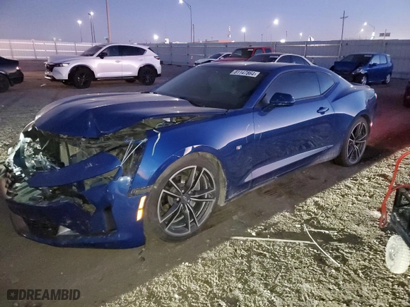 2021 Chevrolet Camaro 1LS with VIN 1G1FA1RX5M0112918, listed as a Copart auction lot 81147864 with 50,617 mi miles and Salvage Title. Bid and sale history available at carsss.com. Image 1.