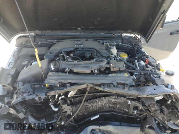 2021 Jeep Wrangler Unlimited Sport S with VIN 1C4HJXDG1MW730308, listed as a Copart auction lot 56921685 with 28,391 mi miles and Salvage title. Bid and sale history available at DreamBid. Image 12.