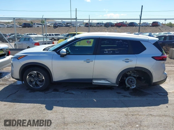 2024 Nissan Rogue SV with VIN 5N1BT3BA1RC696625, listed as a IAAI auction lot 42179968 with 28,943 mi miles and . Bid and sale history available at carsss.com. Image 15.