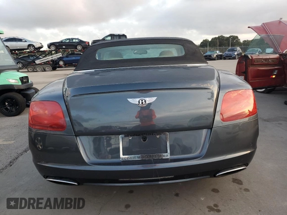 2013 Bentley Continental GT with VIN SCBGR3ZA6DC080610, listed as a Copart auction lot 74080524 with Not Provided miles and Salvage Title. Bid and sale history available at DreamBid. Image 6.
