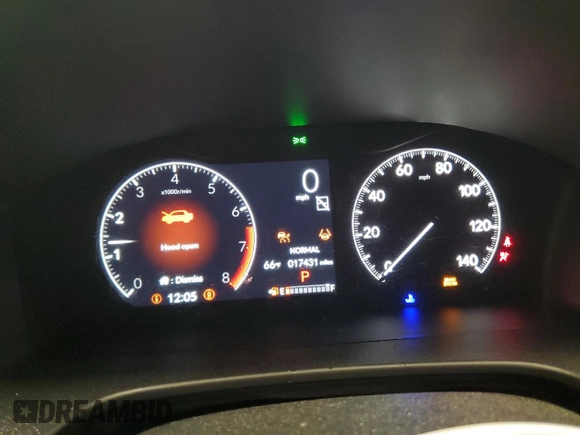 2025 Honda CR-V EX with VIN 2HKRS4H45SH421878, listed as a Copart auction lot 52158575 with 17,431 mi miles and Salvage Title. Bid and sale history available at DreamBid. Image 9.