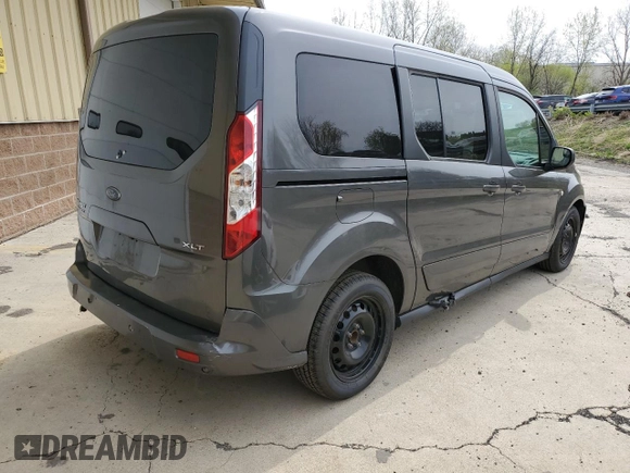 2019 Ford Transit Connect XLT with VIN NM0GE9F23K1390051, listed as a Copart auction lot 53732025 with 90,568 mi miles and Clean title. Bid and sale history available at DreamBid. Image 3.
