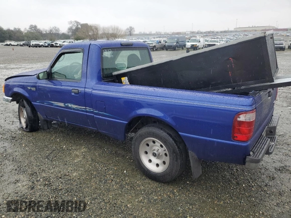 2003 Ford Ranger XL with VIN 1FTYR10U33TA19758, listed as a Copart auction lot 44189555 with 76,858 mi miles and Salvage Title. Bid and sale history available at carsss.com. Image 2.