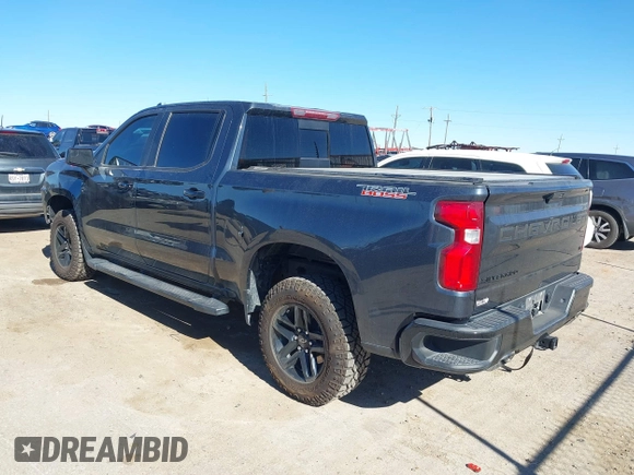 2022 Chevrolet Silverado 1500 LT Trail Boss with VIN 1GCPYFEL8NZ119849, listed as a IAAI auction lot 41472679 with 36,587 mi miles and . Bid and sale history available at DreamBid. Image 3.