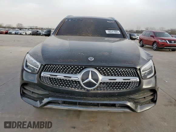 2022 Mercedes-Benz GLC 300 with VIN W1N0G8EB4NV344065, listed as a Copart auction lot 48241895 with 22,024 mi miles and Salvage Title. Bid and sale history available at DreamBid. Image 5.