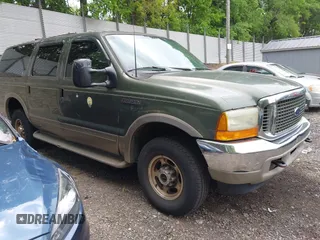 2001 Ford Excursion Limited z VIN 1FMNU43S21EC18536, wystawiony jako IAAI lot #42359854 z przebiegiem 229 663 mil mil oraz . Historia ofert i sprzedaży dostępna na DreamBid. Obrazek 1.