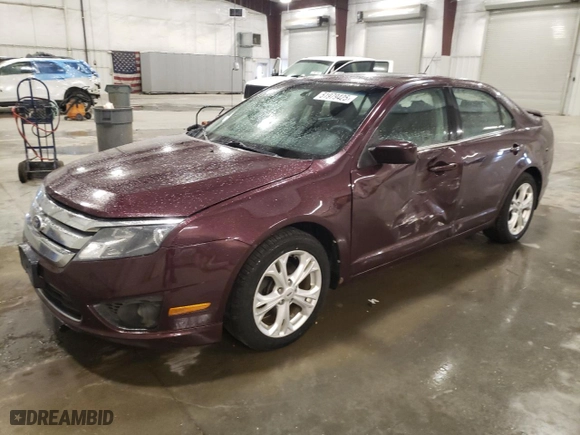 2012 Ford Fusion SE with VIN 3FAHP0HA0CR415745, listed as a Copart auction lot 51979425 with 266,959 mi miles and Salvage Title. Bid and sale history available at carsss.com. Image 1.
