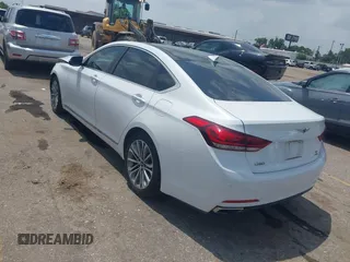 2017 Genesis G80 3.8L с VIN KMHGN4JE4HU184540, выставлен на аукционе IAAI как лот 42435615 с пробегом 98 406 миль миль и . История ставок и продаж доступна на DreamBid. Изображение 3.