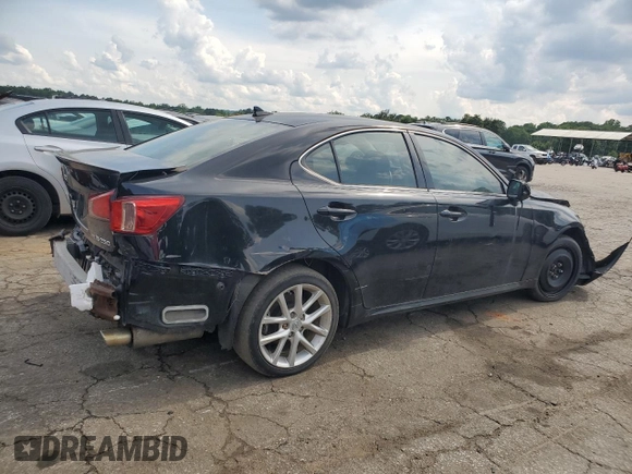 2011 Lexus IS 250 with VIN JTHCF5C26B2034908, listed as a Copart auction lot 59978275 with 139,211 mi miles and Clean title. Bid and sale history available at DreamBid. Image 3.