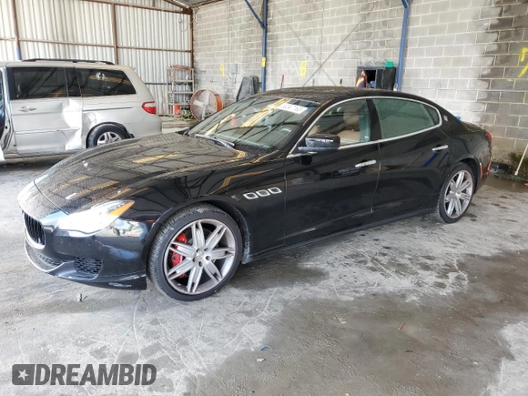2016 Maserati Quattroporte S with VIN ZAM56RPA3G1189783, listed as a Copart auction lot 50347163 with 85,412 mi miles. Bid and sale history available at carsss.com. Image 1.