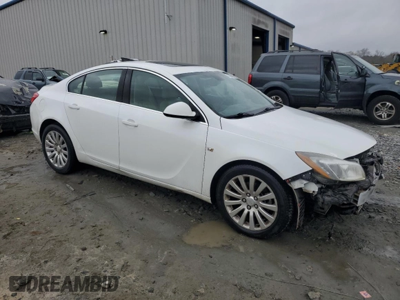 2011 Buick Regal CXL Turbo TO3 with VIN W04GX5GV9B1092399, listed as a Copart auction lot 43265605 with 144,029 mi miles and Salvage Title. Bid and sale history available at carsss.com. Image 4.
