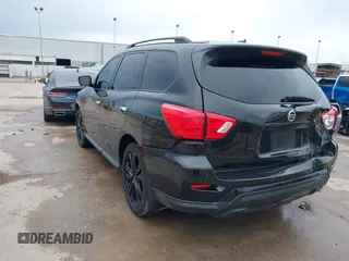 2018 Nissan Pathfinder SV with VIN 5N1DR2MN8JC649677, listed as a IAAI auction lot 41864365 with 104,475 mi miles. Bid and sale history available at carsss.com. Image 3.