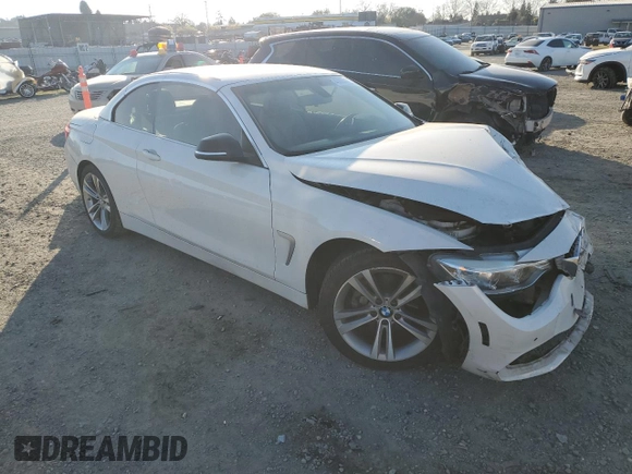 2015 BMW 4 Series 428i z VIN WBA3V5C58FP752609, wystawiony jako Copart lot #43005435 z przebiegiem Nie podano mil oraz Szkoda całkowita • Salvage title. Historia ofert i sprzedaży dostępna na DreamBid. Obrazek 4.