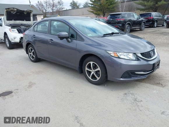 2015 Honda Civic Sedan SE with VIN 2HGFB2F79FH538335, listed as a IAAI auction lot 42049134 with 51,478 mi miles. Bid and sale history available at carsss.com. Image 1.