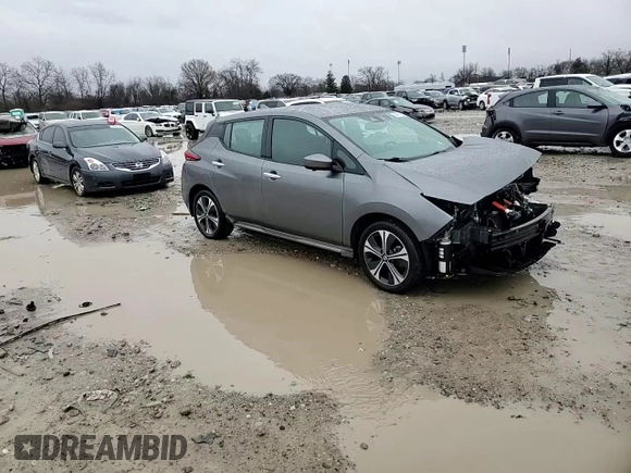 2022 Nissan LEAF SV Plus with VIN 1N4BZ1CVXNC556422, listed as a Copart auction lot 84870204 with 36,481 mi miles and Salvage Title. Bid and sale history available at DreamBid. Image 11.