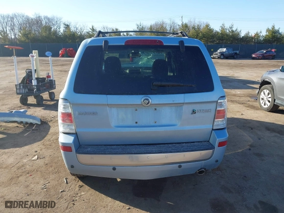 2009 Mercury Mariner Hybrid with VIN 4M2CU29359KJ04974, listed as a IAAI auction lot 41737749 with 150,783 mi miles. Bid and sale history available at carsss.com. Image 17.