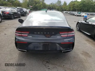 2023 Genesis G80 2.5T with VIN KMTGA4SC5PU152905, listed as a Copart auction lot 72038584 with 12,485 mi miles and Salvage Title. Bid and sale history available at carsss.com. Image 6.