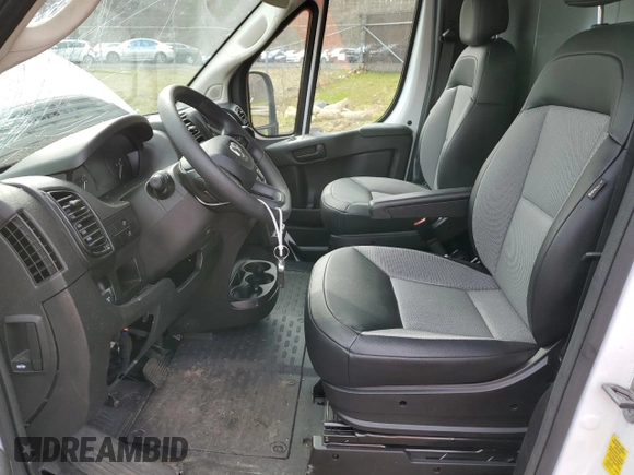 2023 Ram ProMaster Cargo with VIN 3C6LRVVG3PE527237, listed as a Copart auction lot 45252854 with 24,904 mi miles and Salvage Title. Bid and sale history available at DreamBid. Image 7.