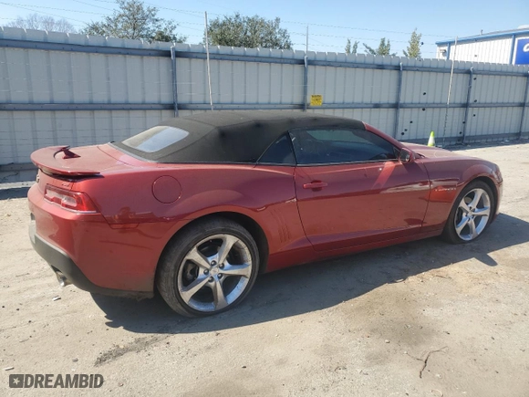 2015 Chevrolet Camaro LT with VIN 2G1FD3D35F9283006, listed as a Copart auction lot 47056575 with 99,408 mi miles and Salvage Title. Bid and sale history available at carsss.com. Image 3.