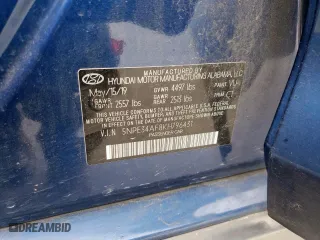 2019 Hyundai Sonata Sport with VIN 5NPE34AF8KH796431, listed as a Copart auction lot 48962165 with 109,685 mi miles and Salvage Title. Bid and sale history available at carsss.com. Image 14.